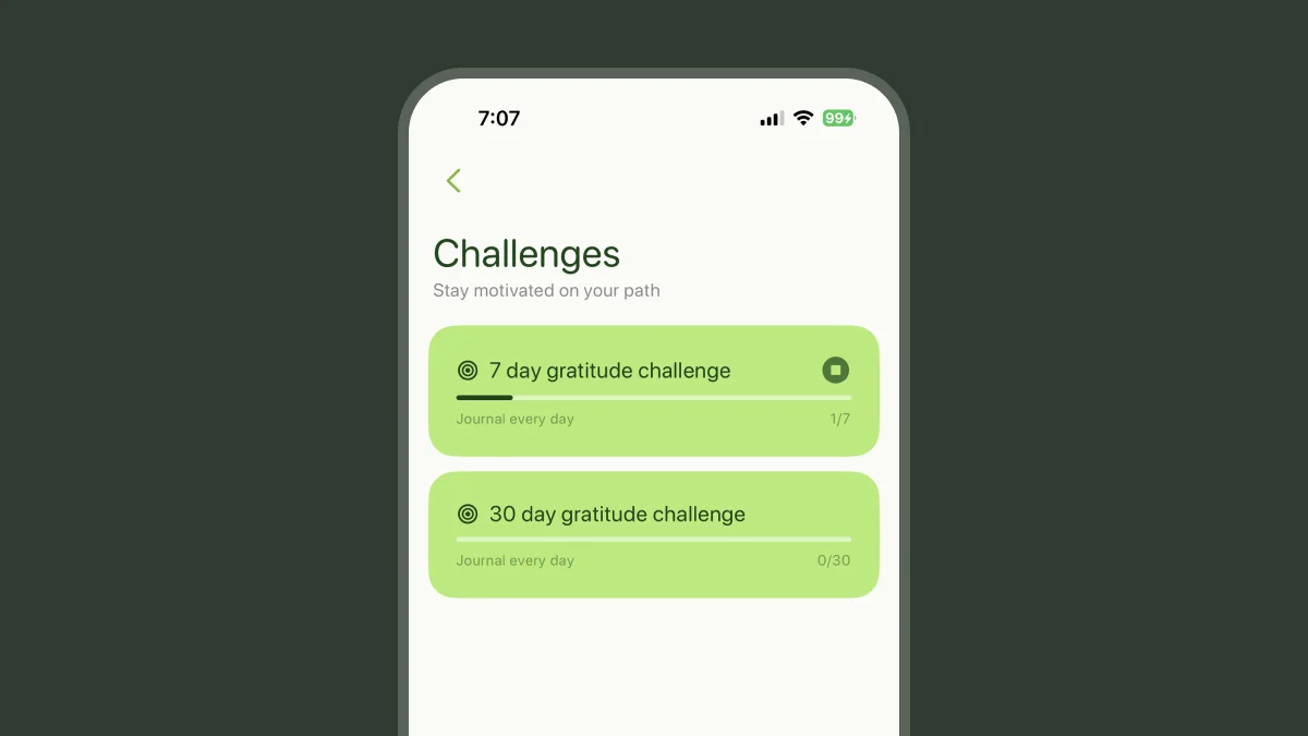 Challenge yourself to grow