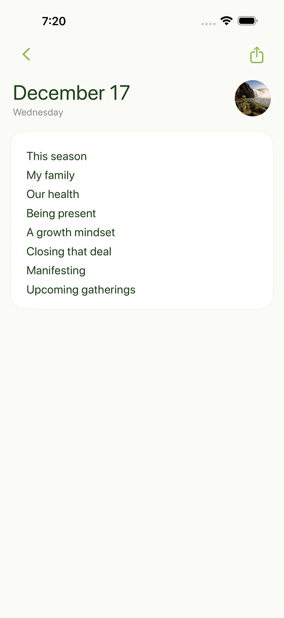 Gratu app screenshot